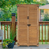 Outdoor Storage Cabinet, Garden Storage Shed, Outside Vertical Shed with Lockers