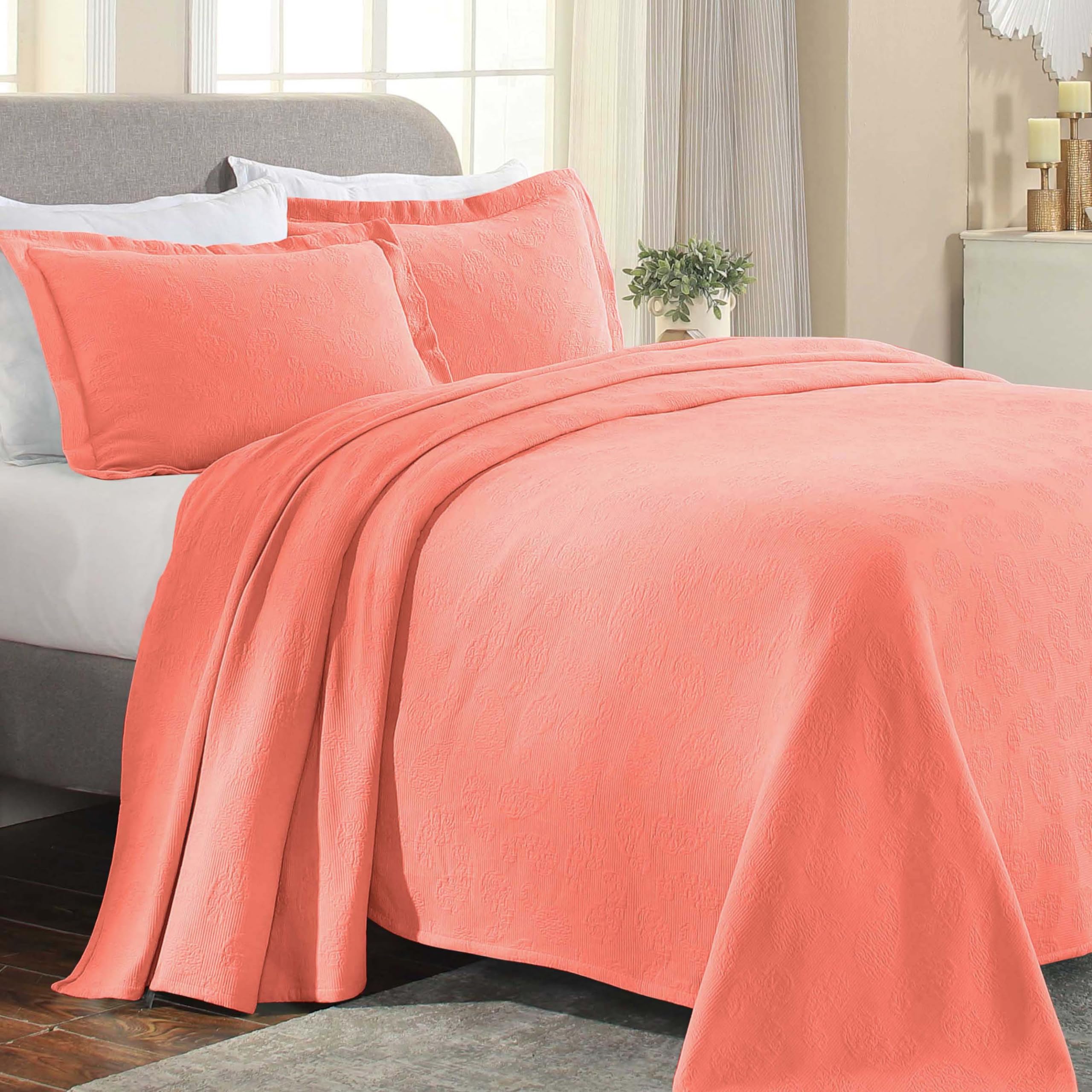 3 Piece Cotton Bedspread Set, Home Bed Decor, Decorative Bed Spread