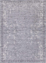 Portland Collection Area Rug - Albany (7' 10" x 11' Rectangle, Gray/ Ivory)