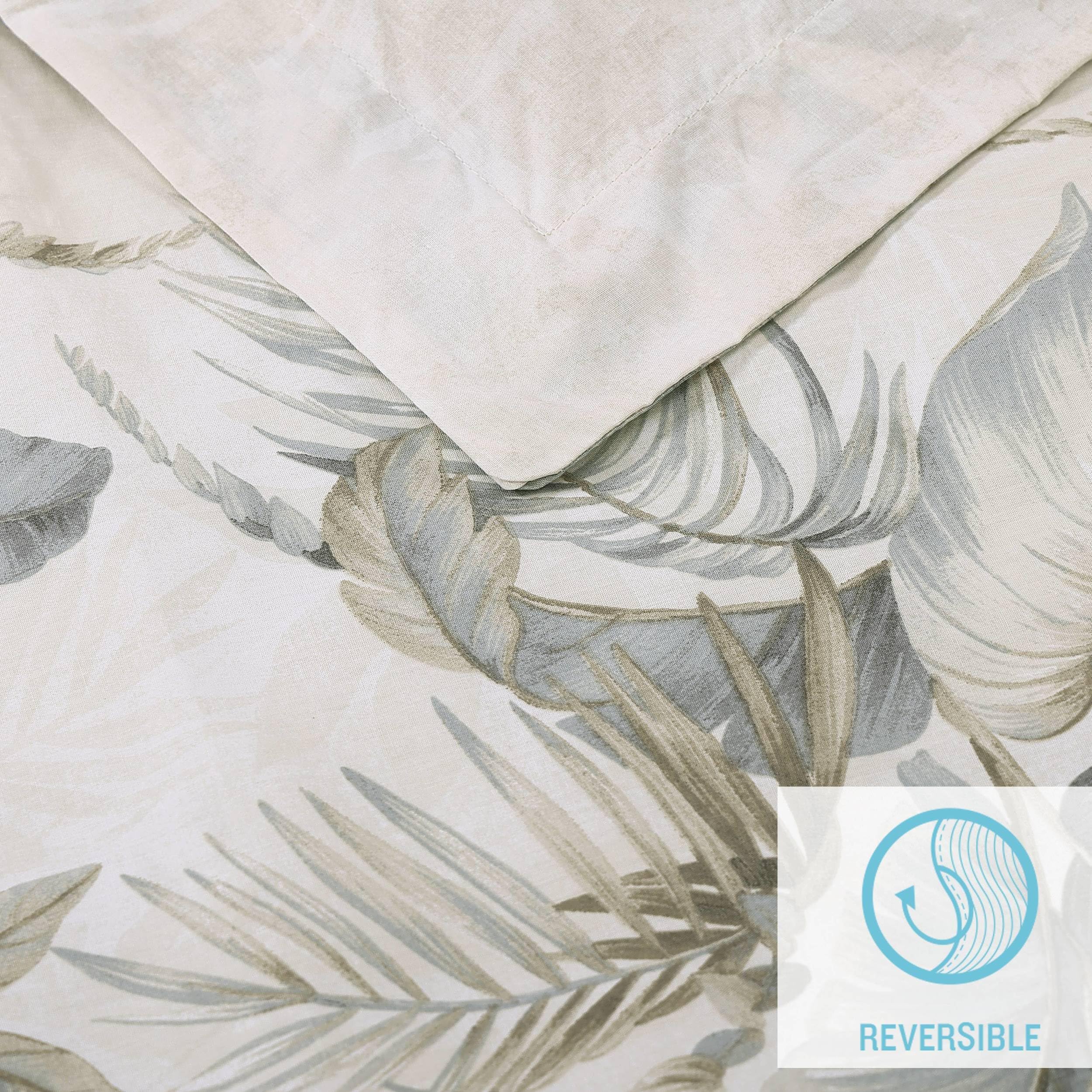 King Comforter Set - Soft Woven Bedding with Matching Pillowcases, 3 Piece (Bakers Bluff Blue)