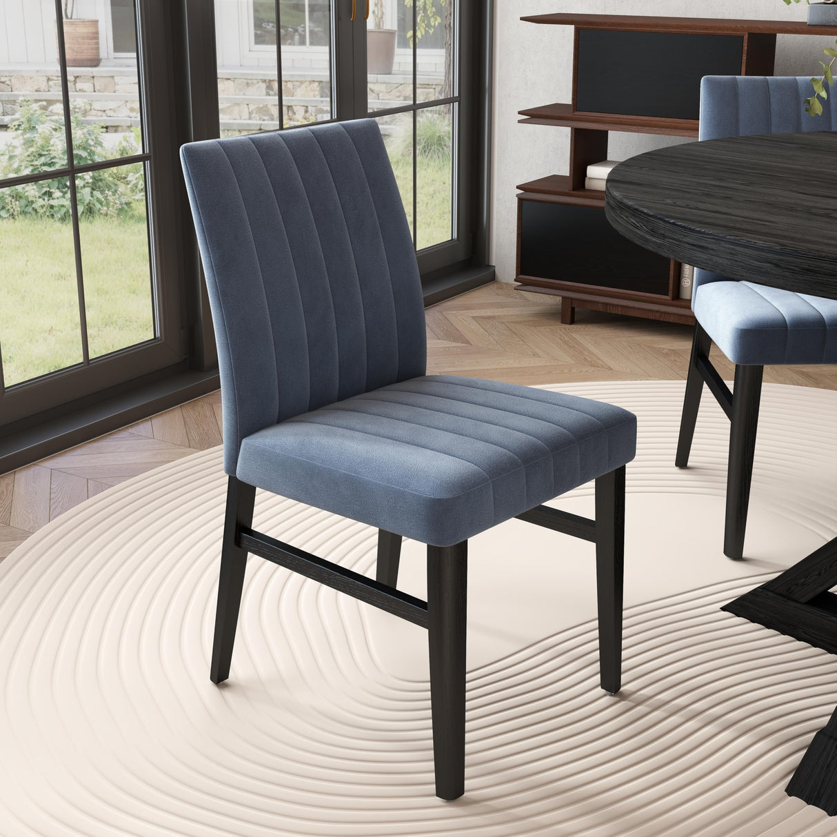 Walton 5-Piece Round Dining Set - Blue