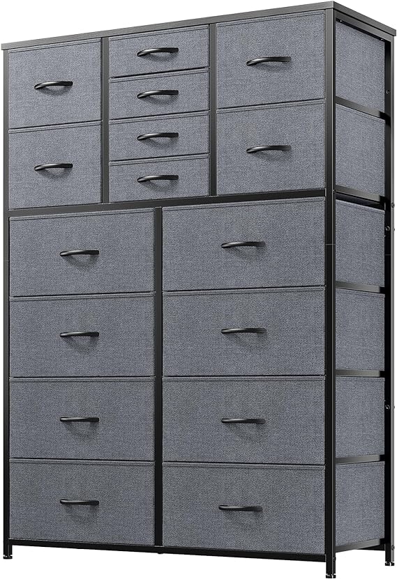 Dresser for Bedroom with 16 Drawers