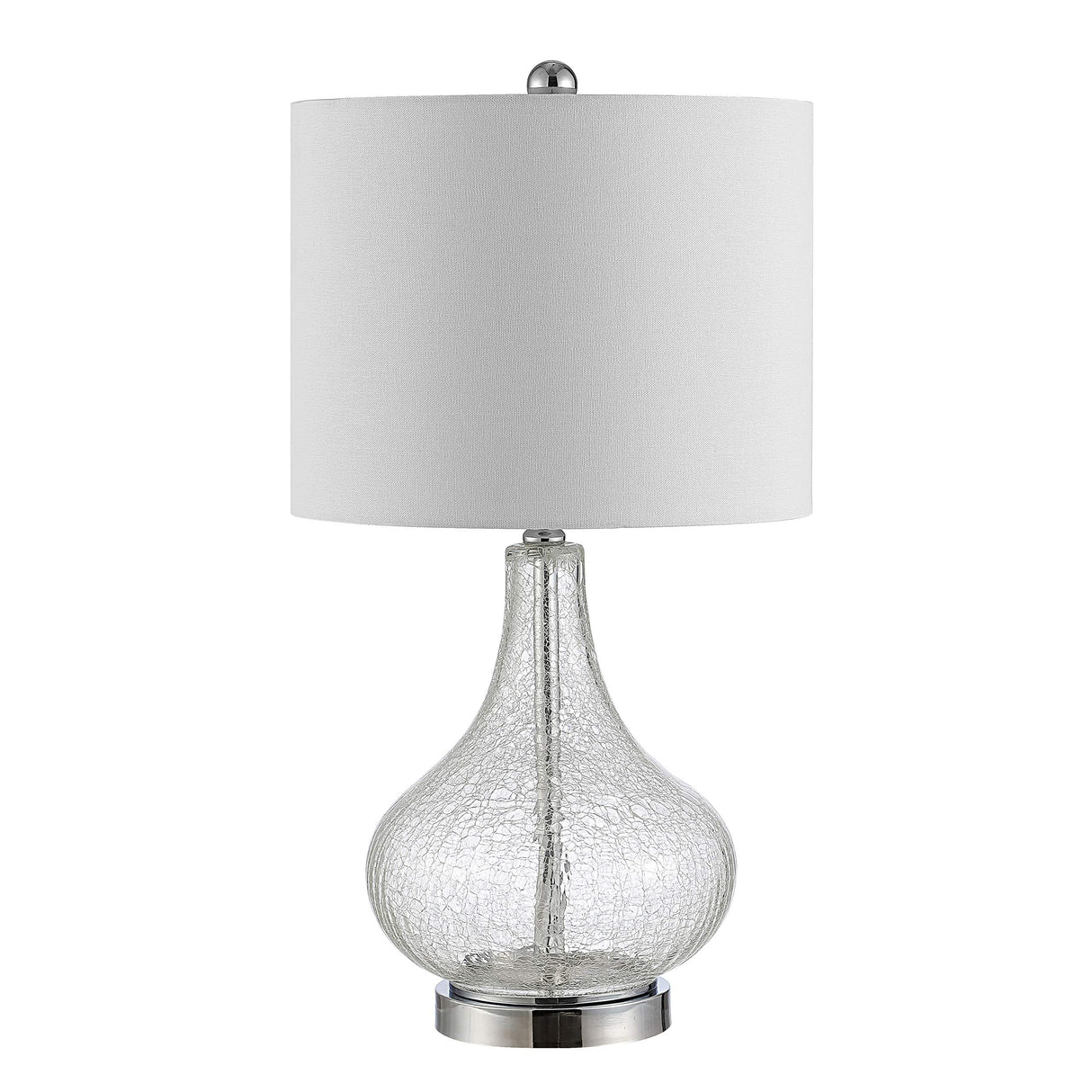 Lighting Collection Brooks Clear Glass 24-inch Bedroom Living Room Home Office