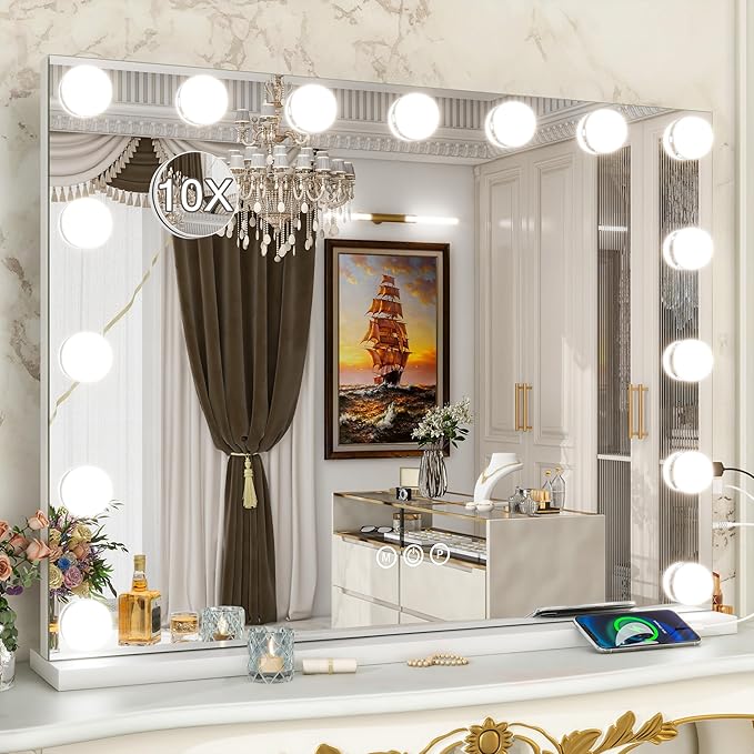 Mirror with Lights Large Lighted Makeup Mirror