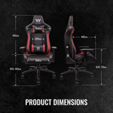 U-Fit Ergonomic Gaming Chair - Black & Red