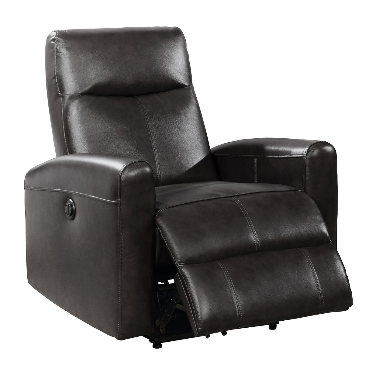 Eli Collection Modern Electric Leather Recliner Chair with Gentle Lower