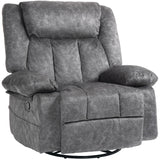 Rocker Recliner Chair for Living Room, Fabric Reclining Chair with Cushion, Rocking Chair