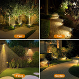 Solar Spot Lights Outdoor, [8 Pack/57 LED] 2-in-1 Solar Landscape Spotlights