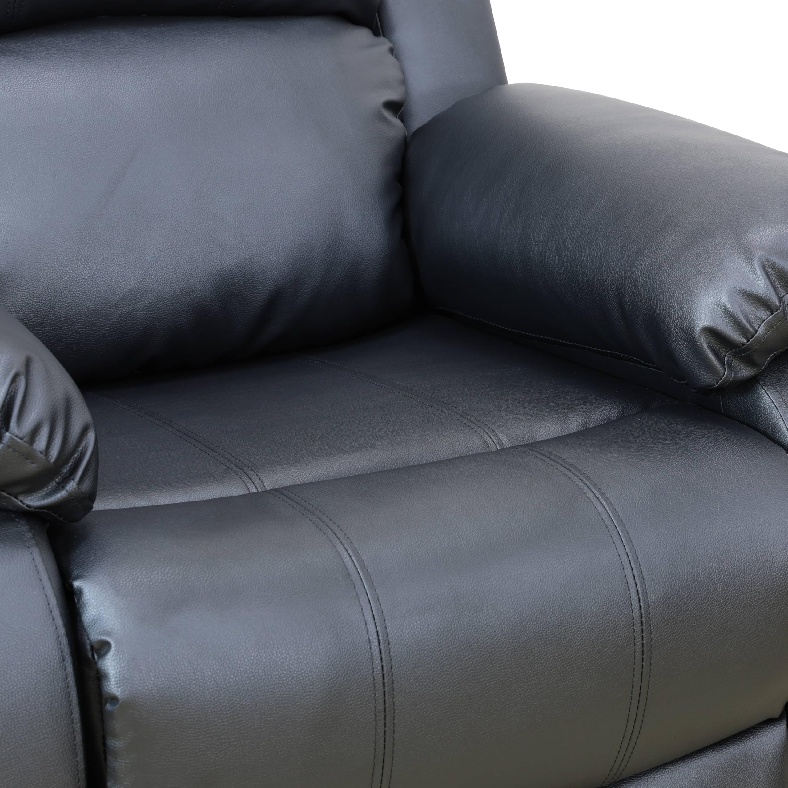 Faux Leather Living Room Sofa Set for Living Room, Game Room, Guest Room,Dormitory,