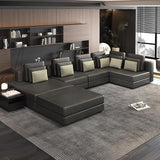 P PURLOVE Modern Large Sectional Sofa, U Shape Upholstered Couch, Sofa sectionals