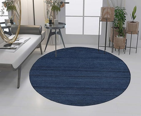 Natural 8x10 Indoor Hand Woven Fiber Jute Area Rug (Natural, 7'10" x 10')