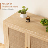 Buffet Cabinet with Storage, Rattan Cabinet, Sideboard Cabinet, Buffet Cabinet