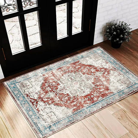 5'x7' Washable Area Rug Vintage Rug Traditional Floor Cover Foldable Thin Rug Kitchen