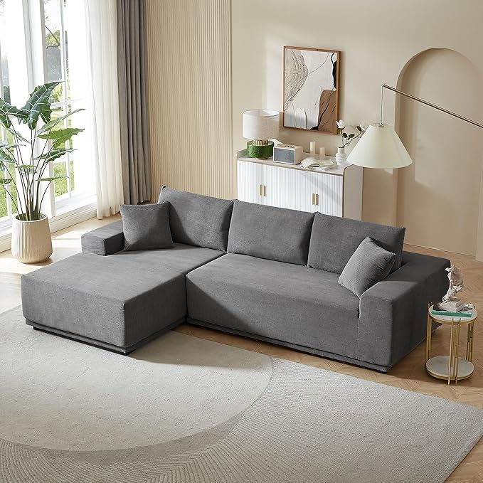 108.5" Sectional Sofa Couch, New Version L Shaped Sofa Couches