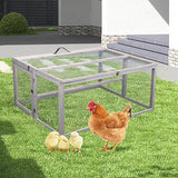 Durable Foldable Wooden Chicken Coop with Run, 45" L Large Portable Chicken Coop