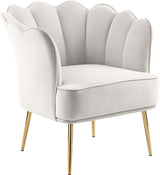 Jester Collection Modern | Contemporary Velvet Upholstered Accent Chair with Deep