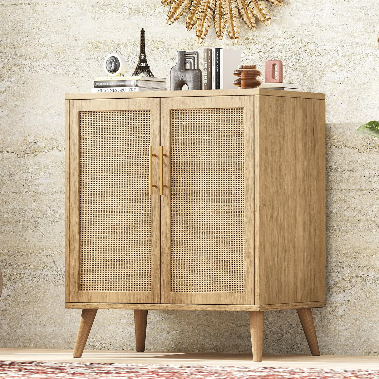 Cabinet with 2 Doors, Bathroom Floor Cabinet, Modern Sideboard Buffet Cabinet, Accent