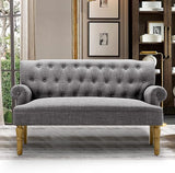 Drennan Loveseat - Sofa for Living Room, Linen, Ash