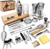 Bar Tool Set Pro Edition - Stainless-Steel Cocktail Shaker Set - Mixology Bartender
