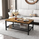 Coffee Table Set, Coffee Table & Two End Side Table, Modern 3-Piece Living Room