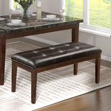 Baronscourt Dining Bench, Dark Cherry