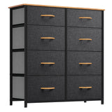 8 Drawers Fabric Dresser - Storage Tower Unit Organizer Unit for Living Room & Closets