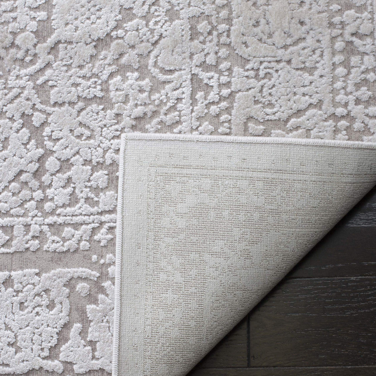 9x12 Area Rug - Reflection Collection - Beige & Cream Non-Shedding