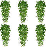 Artificial Hanging Plants, 6 Pack Fake Potted Greenery Plant 3.6FT Faux Ivy Vine