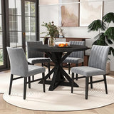Walton 5-Piece Round Dining Set - Blue