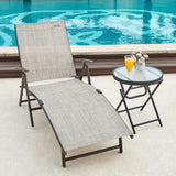 Outdoor Chaise Lounge Chairs for Outside, Aluminum Patio Lounger Pool Furniture