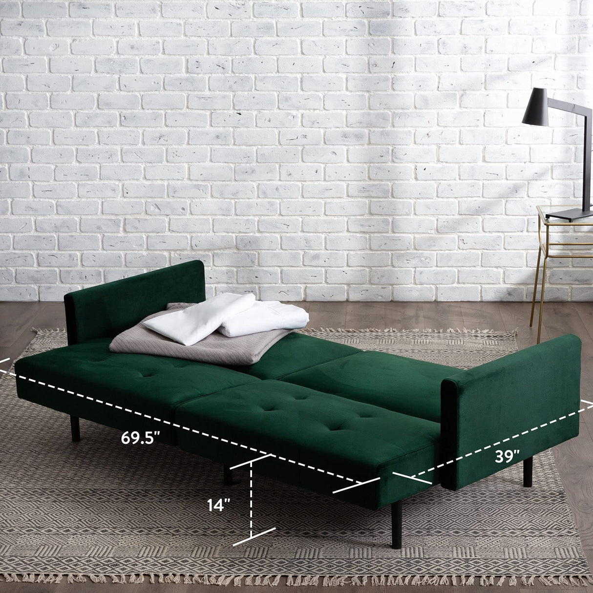 Gilman Futon - Futon Sofa Bed - Futon Couch - Small Futon - Living Room Furniture