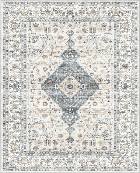 Area Rugs 8x10 for Living Room,Washable Boho 8x10 Area Rugs for Bedroom