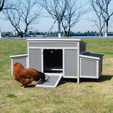 Durable Assembled Wooden 59" L Outdoor Large Chicken Coop