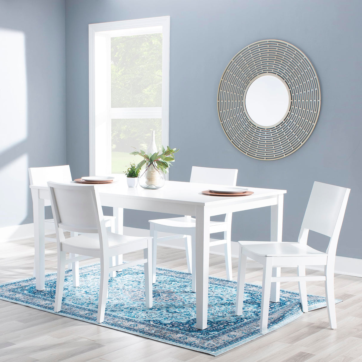 Powell Classic White Walker Dining Table