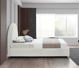 Milo Collection Modern | Contemporary Boucle Fabric Upholstered Bed