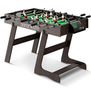 Folding Foosball Table, 4’ x 2’ Full Competition Size Foldable Space Saving
