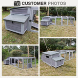 Large Chicken Coop for 6 Chicken Outdoor Chicken House with Large Run