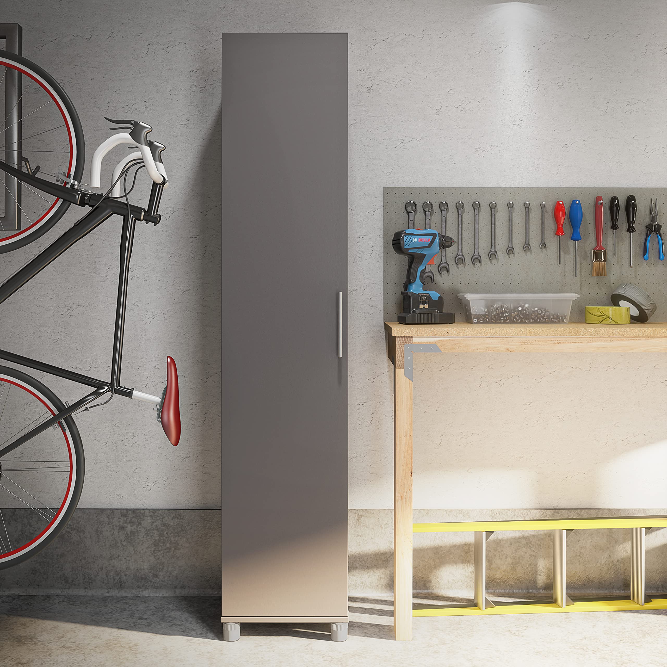 Evolution Camberly 16" Utility Storage Cabinet, Graphite Gray