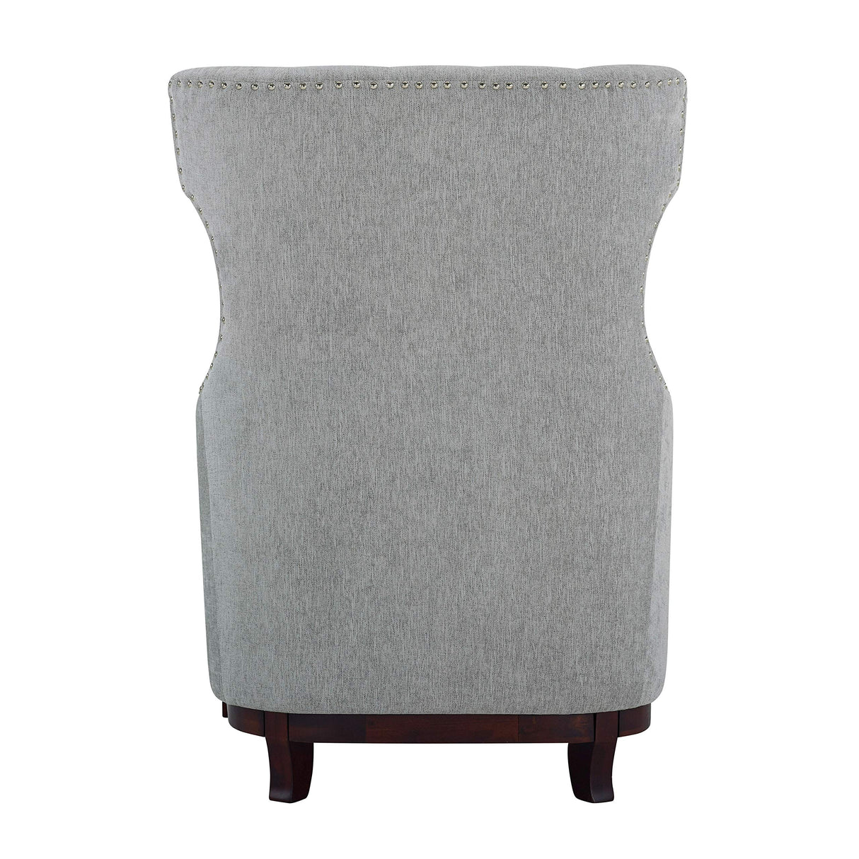 Aurora 32" W Tufted Fabric Accent Chair, Light Gray