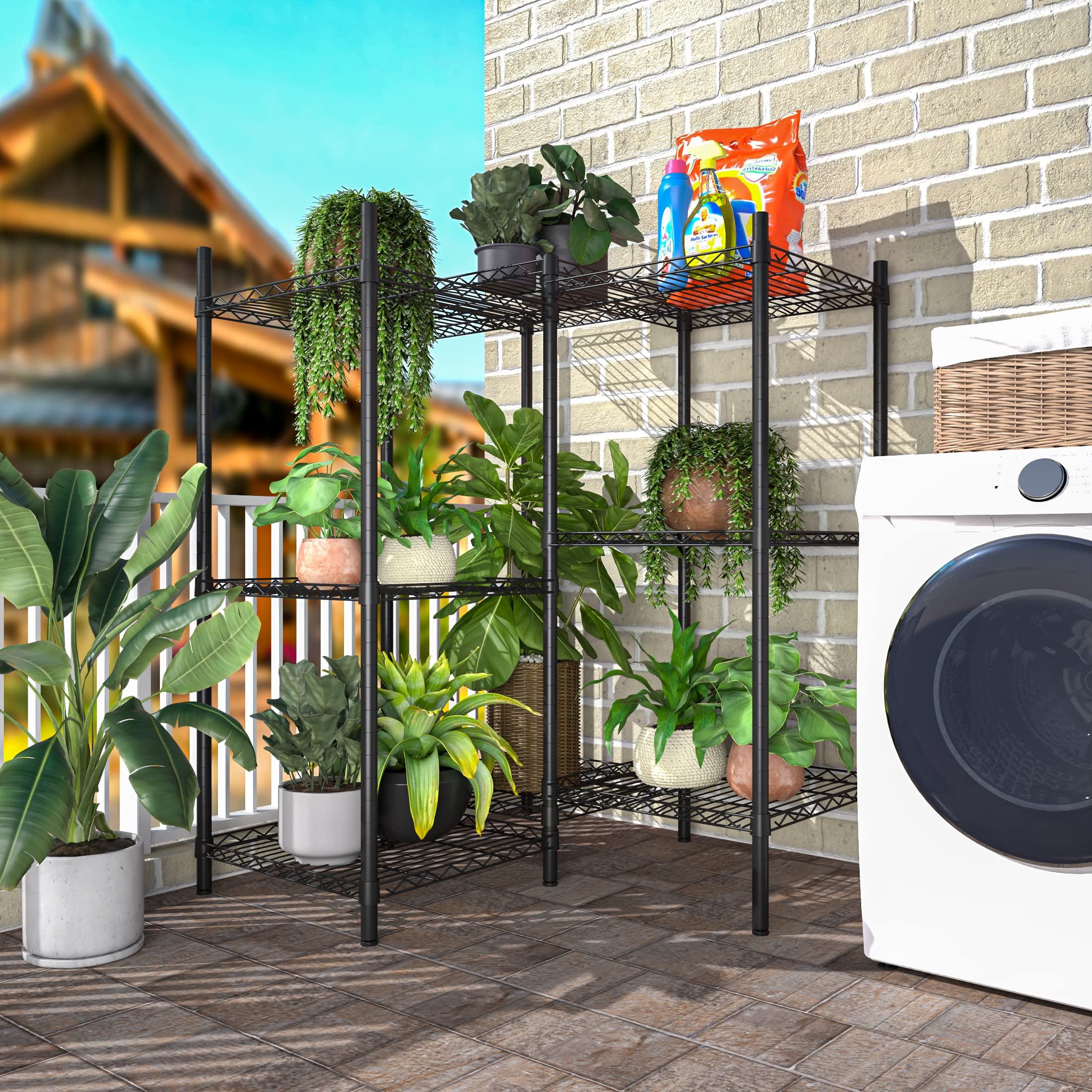 FlexGrow 8 – Adjustable Metal Plant Stand for Indoor & Outdoor Use