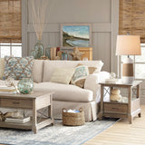 White Boho Ceramic Table Lamps Set of 2 with Rope Accent