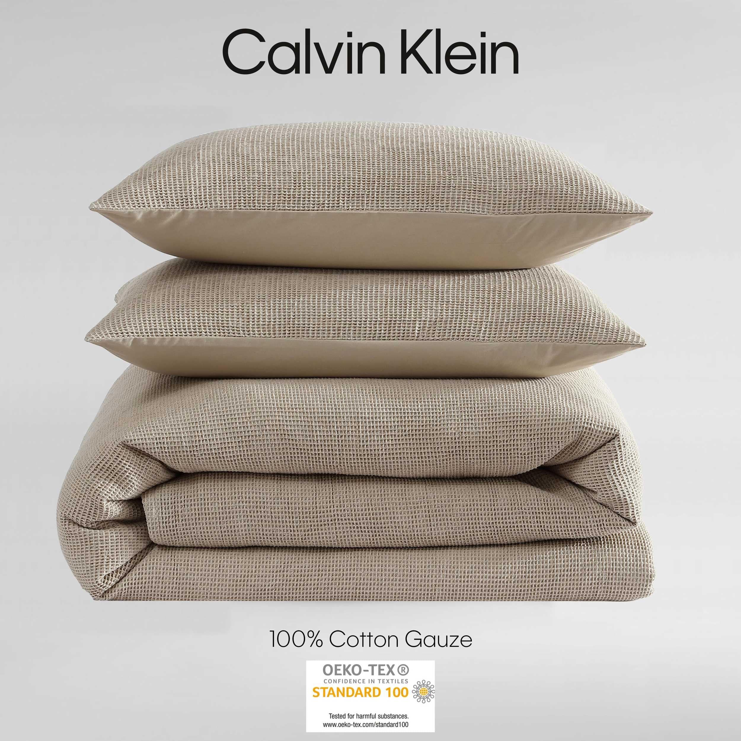 Super Soft Bedding with Modern Microwaffle Design, Casual Bed Essentials, Oeko-Tex Certified (Microwaffle Beige, King)