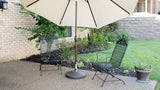 US Weight Fillable Free Standing Umbrella Base, Empty, Bronze