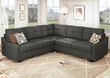 Convertible Sectional Sofa L Shaped Couch for Small Apartment Reversible Sectional Couch for Living Room