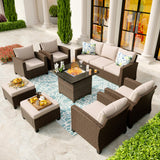 Patio Conversation Set Outdoor Furniture Wicker Rattan Sets