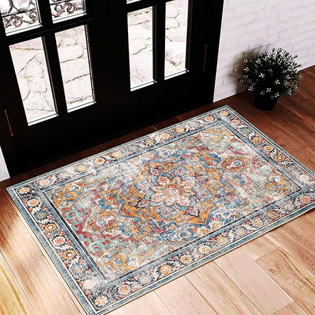 5'x7' Washable Area Rug Vintage Rug Traditional Floor Cover Foldable Thin Rug Kitchen