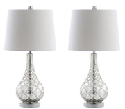 Set of 2 Table Lamps Darren 25.5" Glass LED Table Lamp