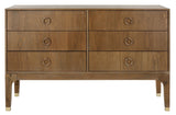 Couture Home Lorna Rustic Oak 6-drawer Dresser