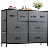 Dresser for Bedroom with 8 Drawers, Wide Fabric Dresser for Storage and Organization