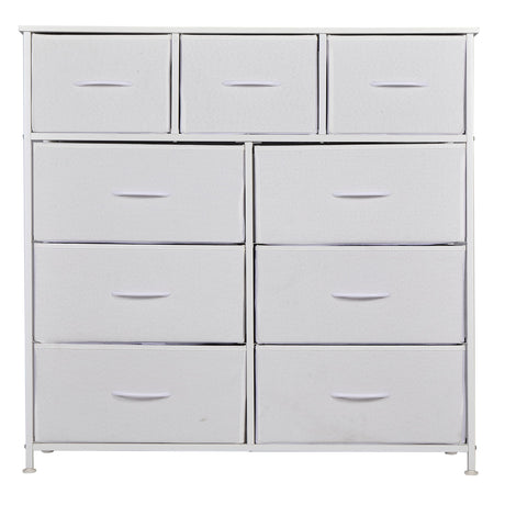 Tall Dresser for Bedroom with 9 Drawers, Storage Dresser Organizer Unit